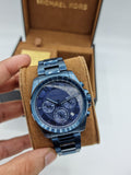 Michael Kors Brecken Chronograph Quartz Blue Dial Blue Steel Strap Watch For Men - MK6361 Buy Now By Michael Kors