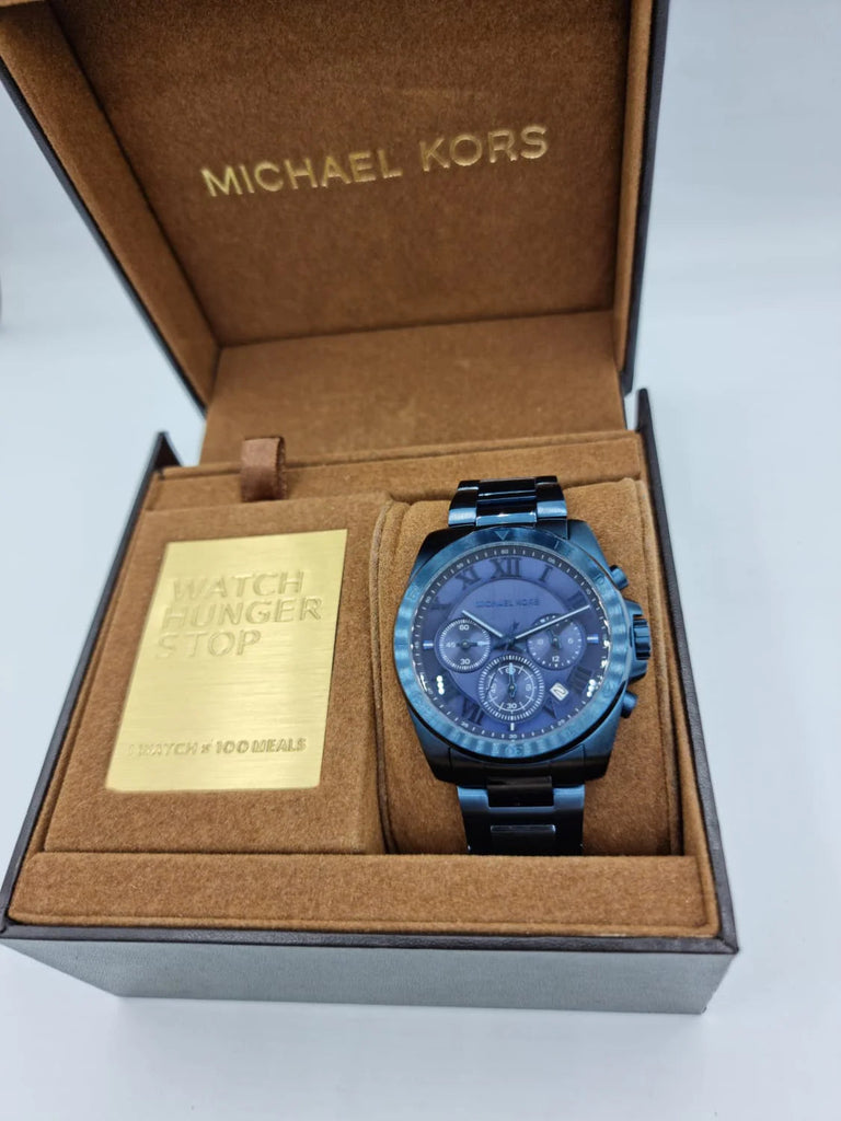 Michael Kors Brecken Chronograph Quartz Blue Dial Blue Steel Strap Watch For Men - MK6361 Buy Now By Michael Kors