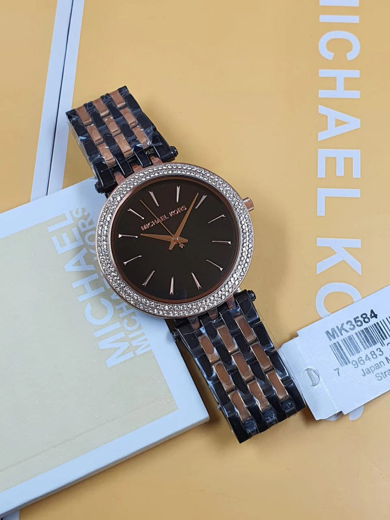 Michael Kors Darci Analog Quartz Grey Dial Two Tone Steel Strap Watch For Women - MK3584 Buy Now By Michael Kors