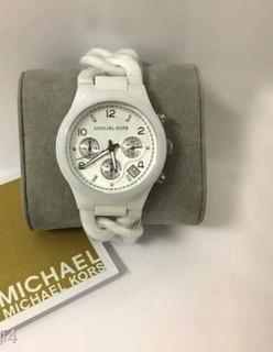 Michael Kors Ceramic White Dial White Steel Strap Watch for Women - MK5387 Buy Now By Michael Kors