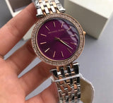 Michael Kors Darci Purple Dial Two Tone Steel Strap Watch for Women - MK3353 Buy Now By Michael Kors