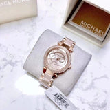 Michael Kors Parker Pink Dial Two Tone Steel Strap Watch for Women - MK6110 Buy Now By Michael Kors