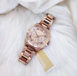 Michael Kors Brecken Chronograph Quartz Rose Gold Dial Rose Gold Steel Strap Watch For Women - MK6367 Buy Now By Michael Kors