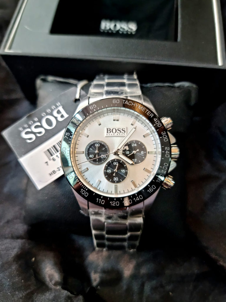 Hugo Boss Ikon White Dial Silver Steel Strap Watch for Men - 1512964 Buy Now By Hugo Boss