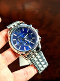 Michael Kors Lexington Chronograph Blue Dial Silver Steel Strap Watch for Men - MK8280 Buy Now By Michael Kors