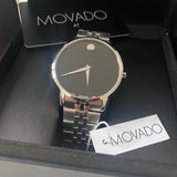 Movado Museum Classic Black Dial Silver Steel Strap Watch for Men - 0607199 Buy Now By Movado