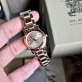 Burberry The City Nude Dial Rose Gold Steel Strap Watch for Women - BU9228 Buy Now By Burberry