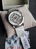Guess Tailor Multifunction Silver Dial Silver Mesh Bracelet Watch for Men - GW0368G1 Buy Now By Guess
