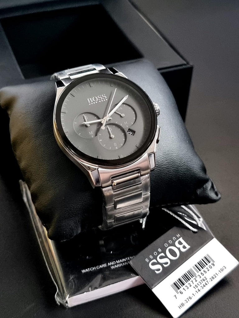 Hugo Boss Classic Grey Dial Grey Steel Strap Watch for Men - 1513364 Buy Now By Hugo Boss