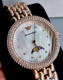Emporio Armani Rosa Mother of Pearl Dial Rose Gold Steel Strap Watch For Women - AR11462 Buy Now By Emporio Armani