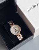 Emporio Armani Rosa Mother of Pearl Dial Rose Gold Steel Strap Watch For Women - AR11462 Buy Now By Emporio Armani