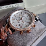 Michael Kors Ritz Chronograph Silver Dial Two Tone Steel Strap Watch For Women - MK6938 Buy Now By Michael Kors