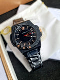 Versace Chain Reaction Quartz Black Dial Black Steel Strap Watch for Men - VEDY00719 Buy Now By Versace