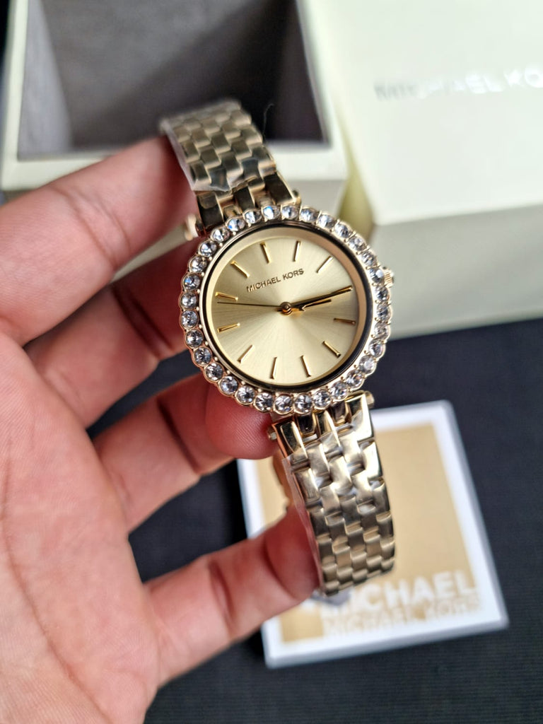 Michael Kors Darci Analog Gold Dial Gold Steel Strap Watch For Women - MK4513 Buy Now By Michael Kors