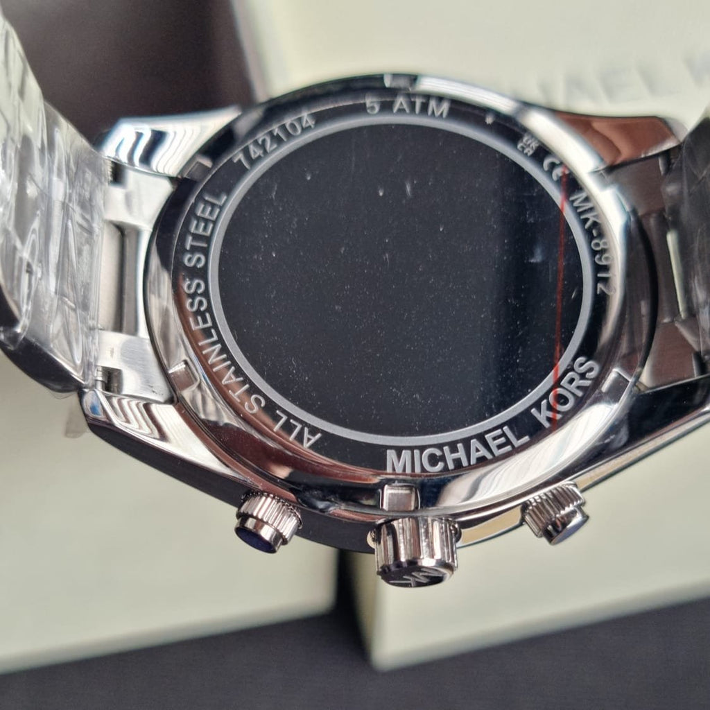 Michael Kors Layton Chronograph Green Dial Silver Steel Strap Watch For Men - MK8912 Buy Now By Michael Kors