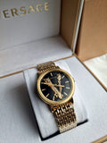 Versace Virtus Quartz Black Dial Gold Steel Strap Watch for Women - VEHC00619 Buy Now By Versace