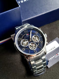 Tommy Hilfiger Keagan Blue Dial Silver Steel Strap Watch for Men - 1791293 Buy Now By Tommy Hilfiger