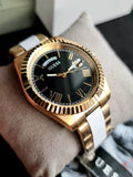 Guess Connoisseur Black Dial Gold Steel Strap Watch for Men - GW0265G3 Buy Now By Guess