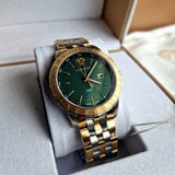 Versace Univers Quartz Green Dial Two Tone Steel Strap Watch for Men - VEBK00718 Buy Now By Versace