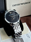 Emporio Armani Classic Quartz Black Dial Silver Steel Strap Watch For Men - AR11161 Buy Now By Emporio Armani