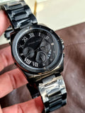 Michael Kors Brecken Chronograph Black Dial Black Steel Strap Watch For Men - MK8482 Buy Now By Michael Kors