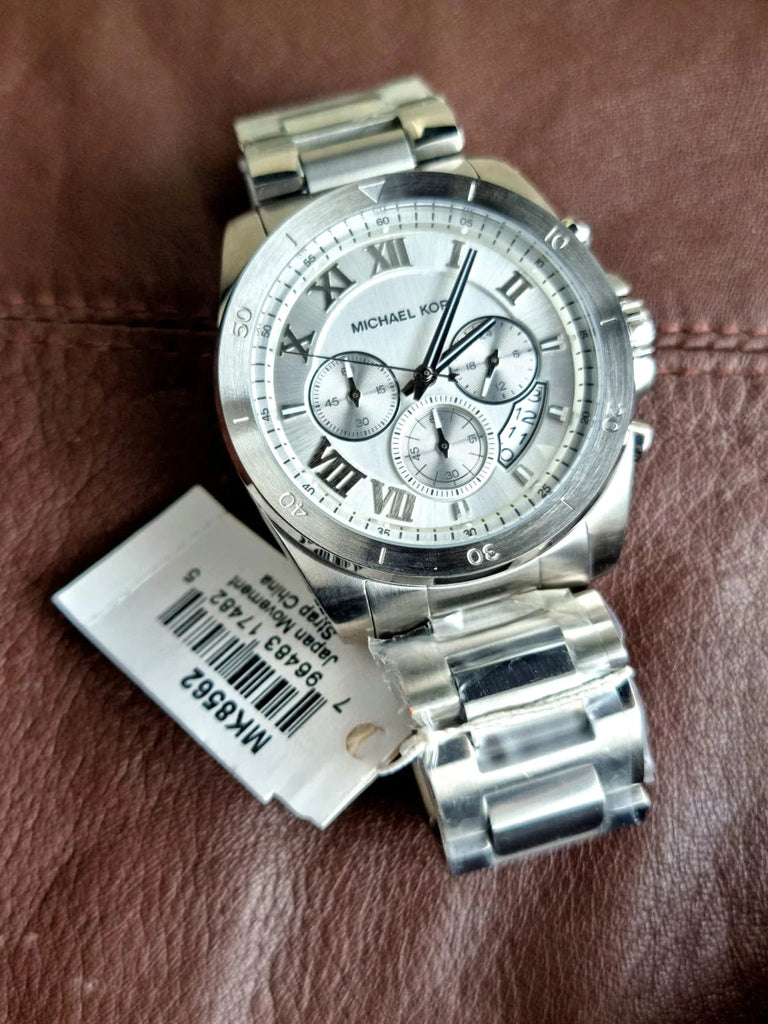 Michael Kors Brecken Chronograph Silver Dial Silver Steel Strap Watch For Women - MK8562 Buy Now By Michael Kors