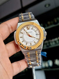 Versace Chain Reaction Quartz White Dial Two Tone Steel Strap Watch for Men - VEDY00519 Buy Now By Versace