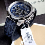 Michael Kors Brecken Chronograph Blue Dial Blue Rubber Strap Watch For Men - MK8923 Buy Now By Michael Kors