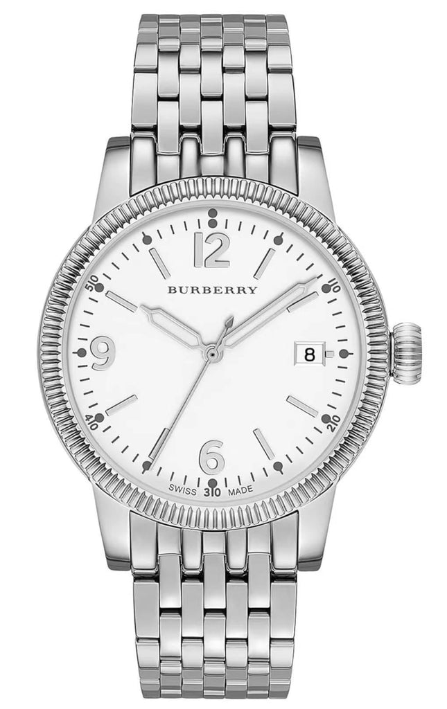 Burberry Analog White Dial Silver Steel Strap Watch for Women - BU7838 Buy Now By Burberry