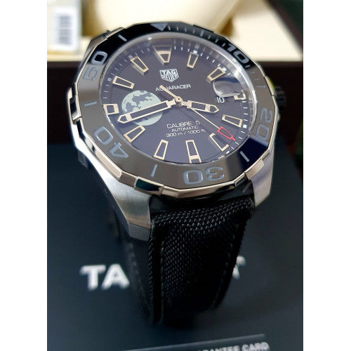 Tag Heuer Aquaracer Moon Black Dial Watch for Men - WAY201J.FC6370 Buy Now By Tag Heuer