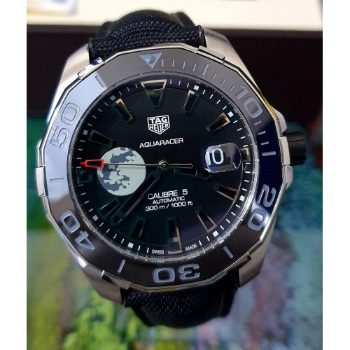 Tag Heuer Aquaracer Moon Black Dial Watch for Men - WAY201J.FC6370 Buy Now By Tag Heuer