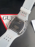 Guess Phoenix Quartz Burgundy Dial Transparent Silicone Strap Watch For Men - GW0499G9 Buy Now By Guess