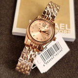 Michael Kors Lexington Three Hand Rose Gold Dial Rose Gold Steel Strap Watch For Women - MK4739 Buy Now By Michael Kors