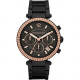 Michael Kors Parker Diamonds Black Dial Black Steel Strap Watch for Women - MK5885 Buy Now By Michael Kors