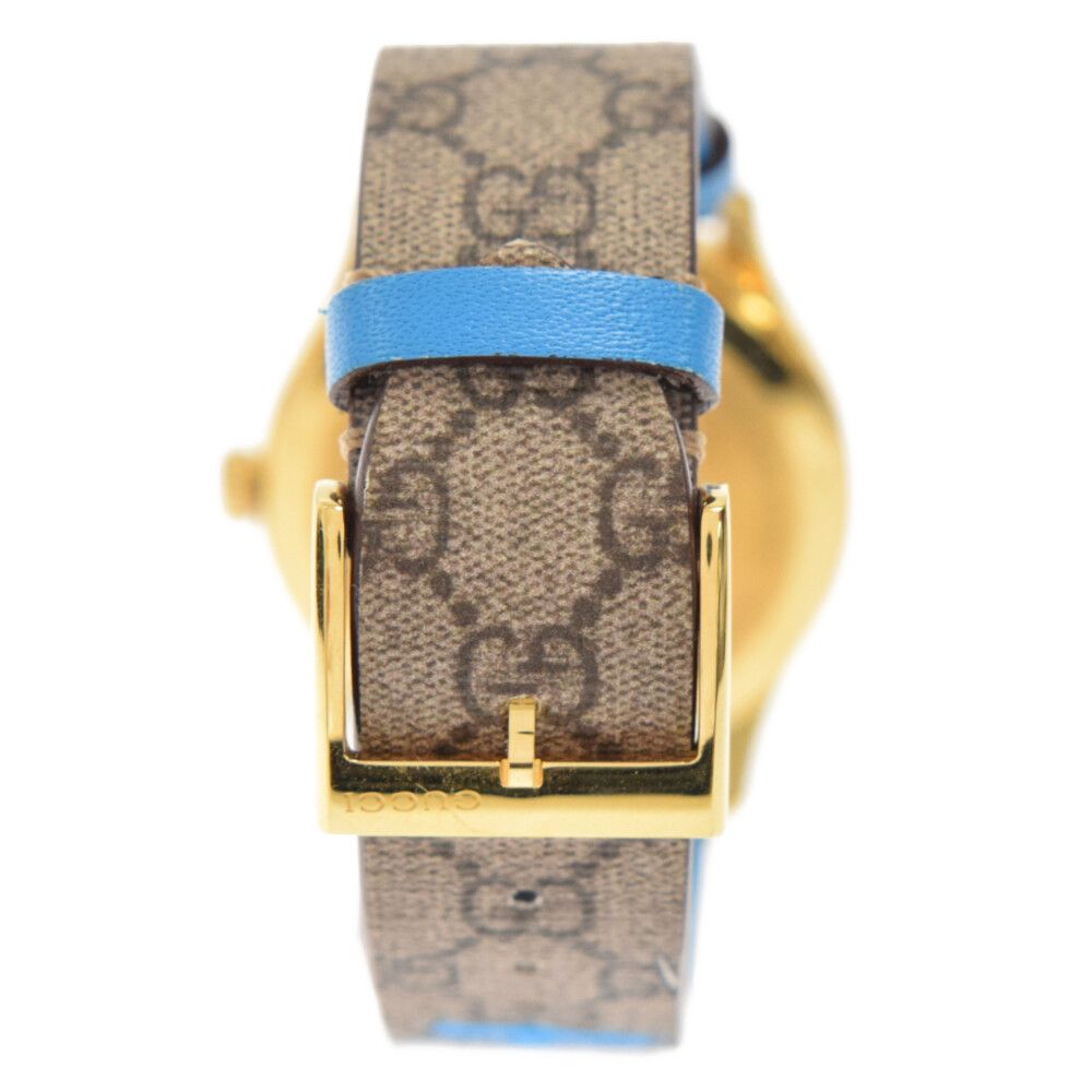 Gucci G Timeless Disney Donald Duck Brown Dial Brown Leather Strap Watch For Women - YA1264167 Buy Now By Gucci
