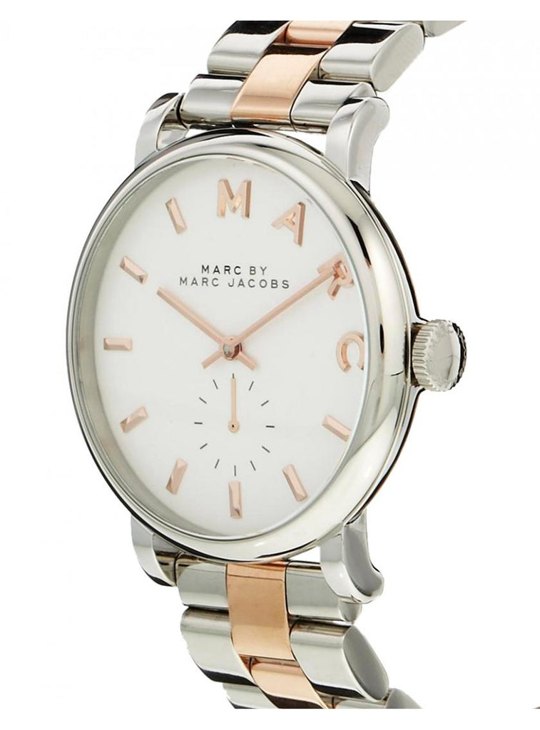 Marc Jacobs Baker White Dial Two Tone Steel Strap Watch for Women - MBM3312 Buy Now By Marc Jacobs