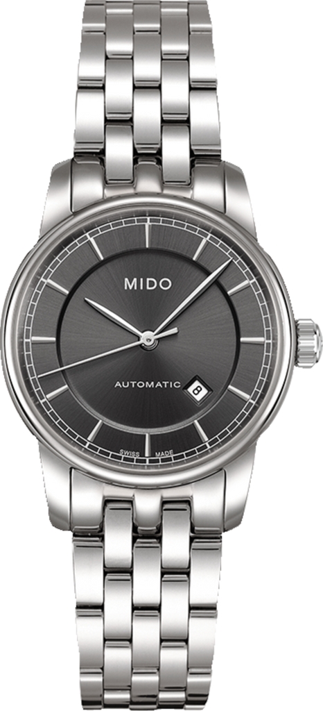 Mido Baroncelli III Automatic Grey Dial Silver Steel Strap Watch For Women - M7600.4.13.1 Buy Now By Mido