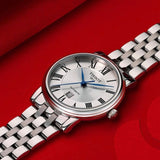 Tissot T Classic Carson Premium Automatic Lady Silver Dial Silver Steel Strap Watch for Women - T122.207.11.033.00 Buy Now By Tissot