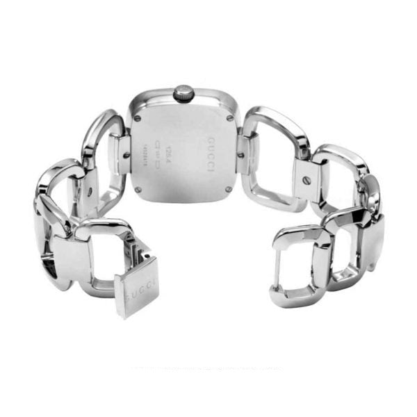 Gucci G Gucci Brown Dial Silver Steel Strap Watch For Women - YA125507 Buy Now By Gucci