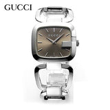 Gucci G Gucci Brown Dial Silver Steel Strap Watch For Women - YA125507 Buy Now By Gucci
