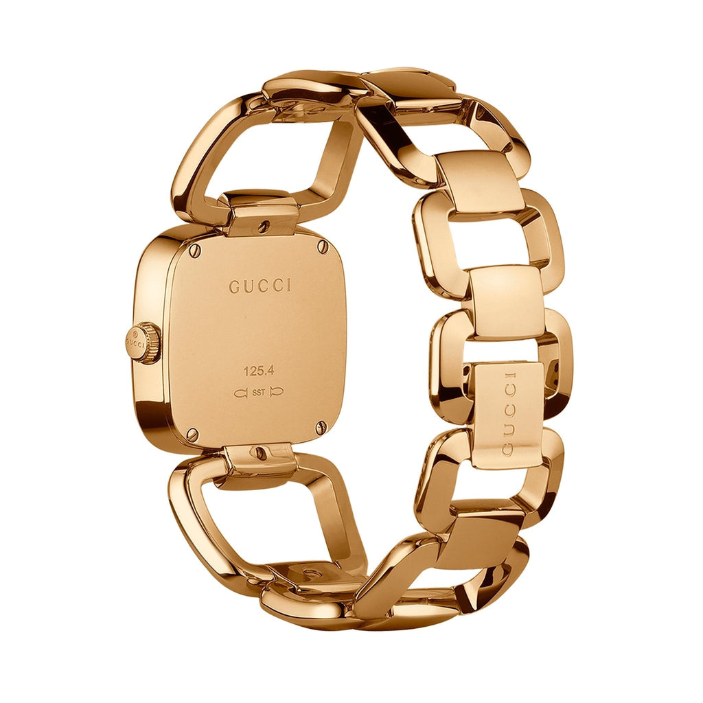 Gucci G Gucci Sunbrushed Brown Dial Rose Gold Steel Strap Watch For Women - YA125511 Buy Now By Gucci
