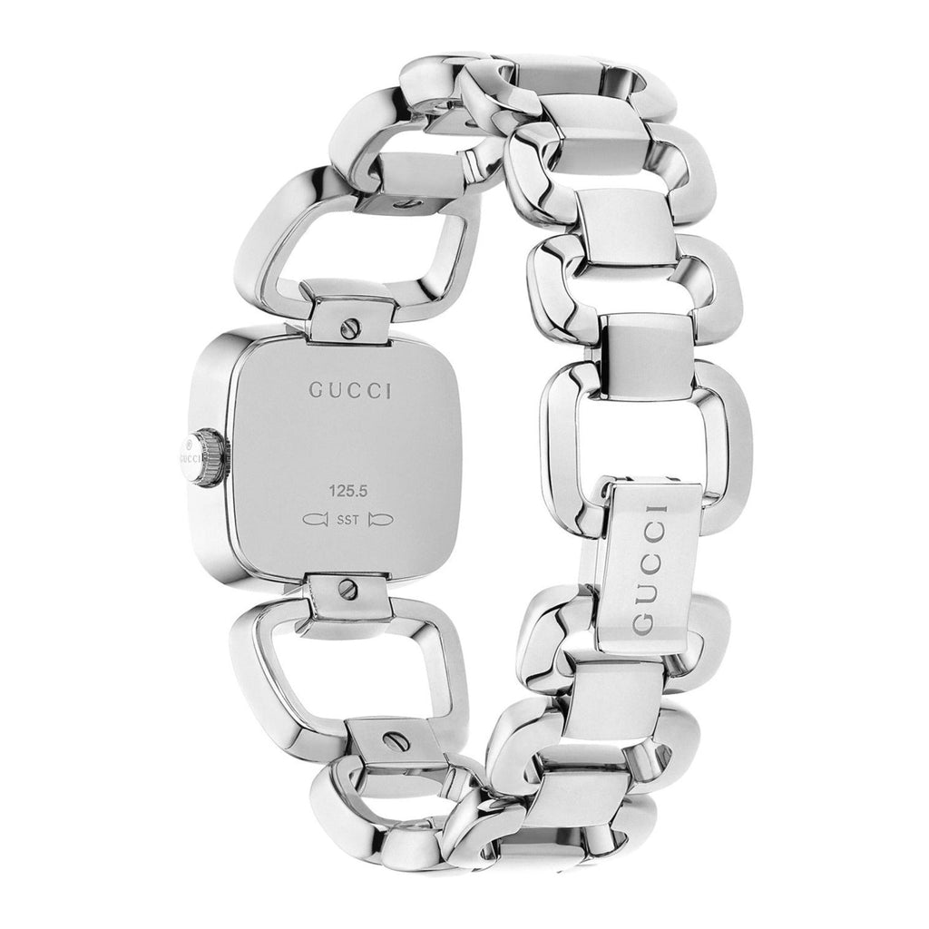 Gucci G Gucci Brown Dial Silver Steel Strap Watch For Women - YA125503 Buy Now By Gucci