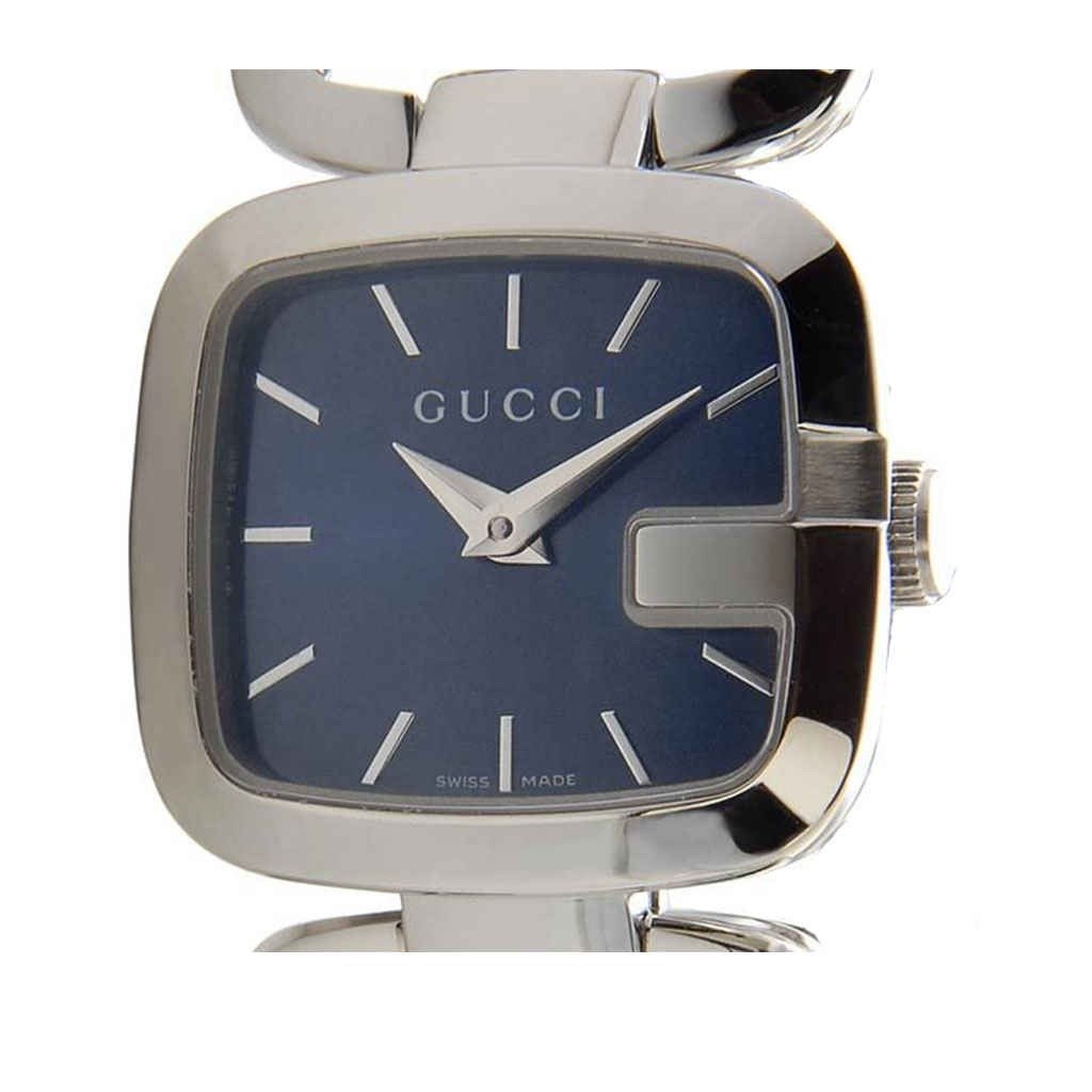 Gucci G Gucci Blue Dial Silver Steel Strap Watch For Women - YA125508 Buy Now By Gucci