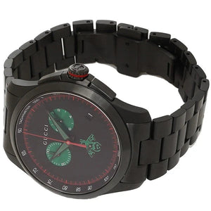 Gucci G Timeless Quartz Black Dial Black Steel Strap Watch for Men - YA126270 Buy Now By Gucci