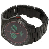 Gucci G Timeless Quartz Black Dial Black Steel Strap Watch for Men - YA126270 Buy Now By Gucci