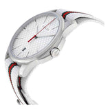 Gucci G Timeless Quartz White DIal White NATO Strap Watch For Men - YA126322 Buy Now By Gucci