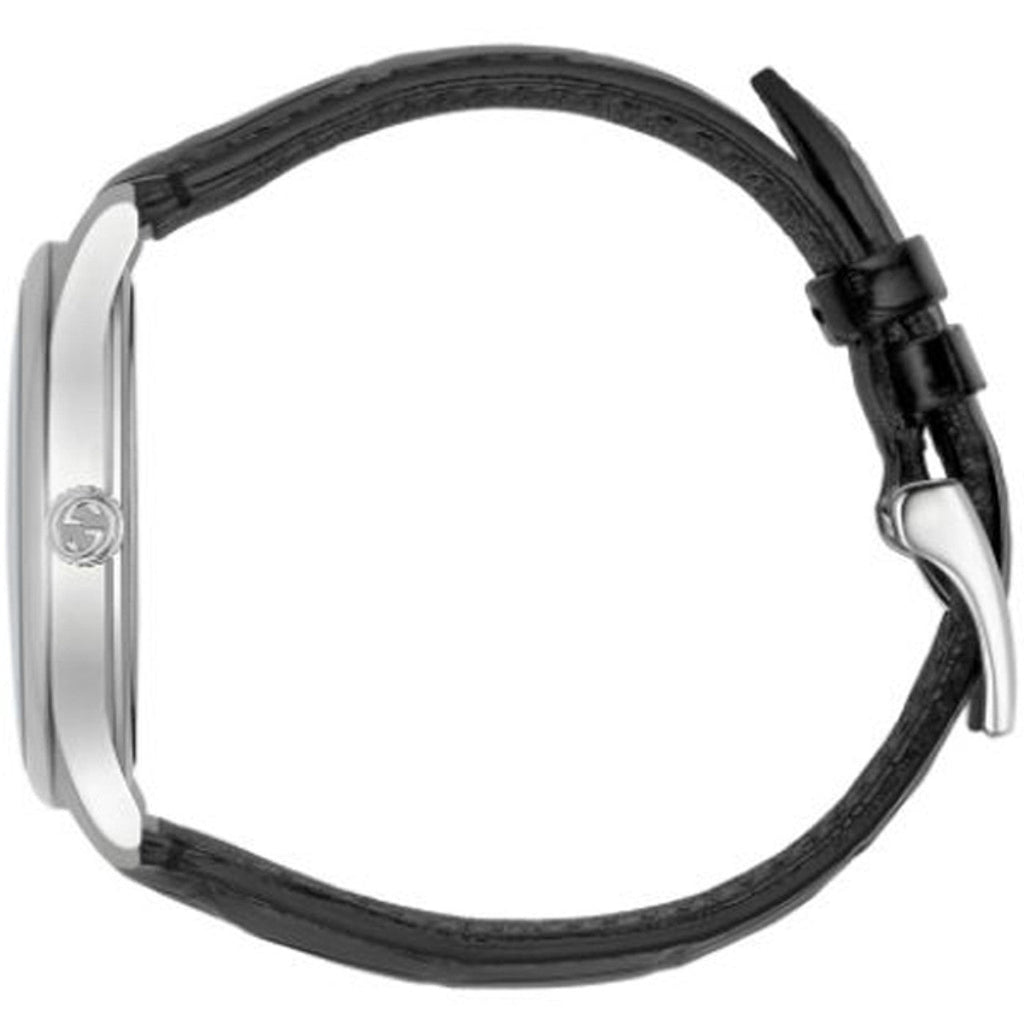 Gucci G-Timeless Moonphase Black Dial Black Leather Strap Watch For Men - YA126327 Buy Now By Gucci