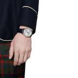 Gucci G Timeless Eryx Silver Dial Black Leather Strap Watch For Men - YA126338 Buy Now By Gucci