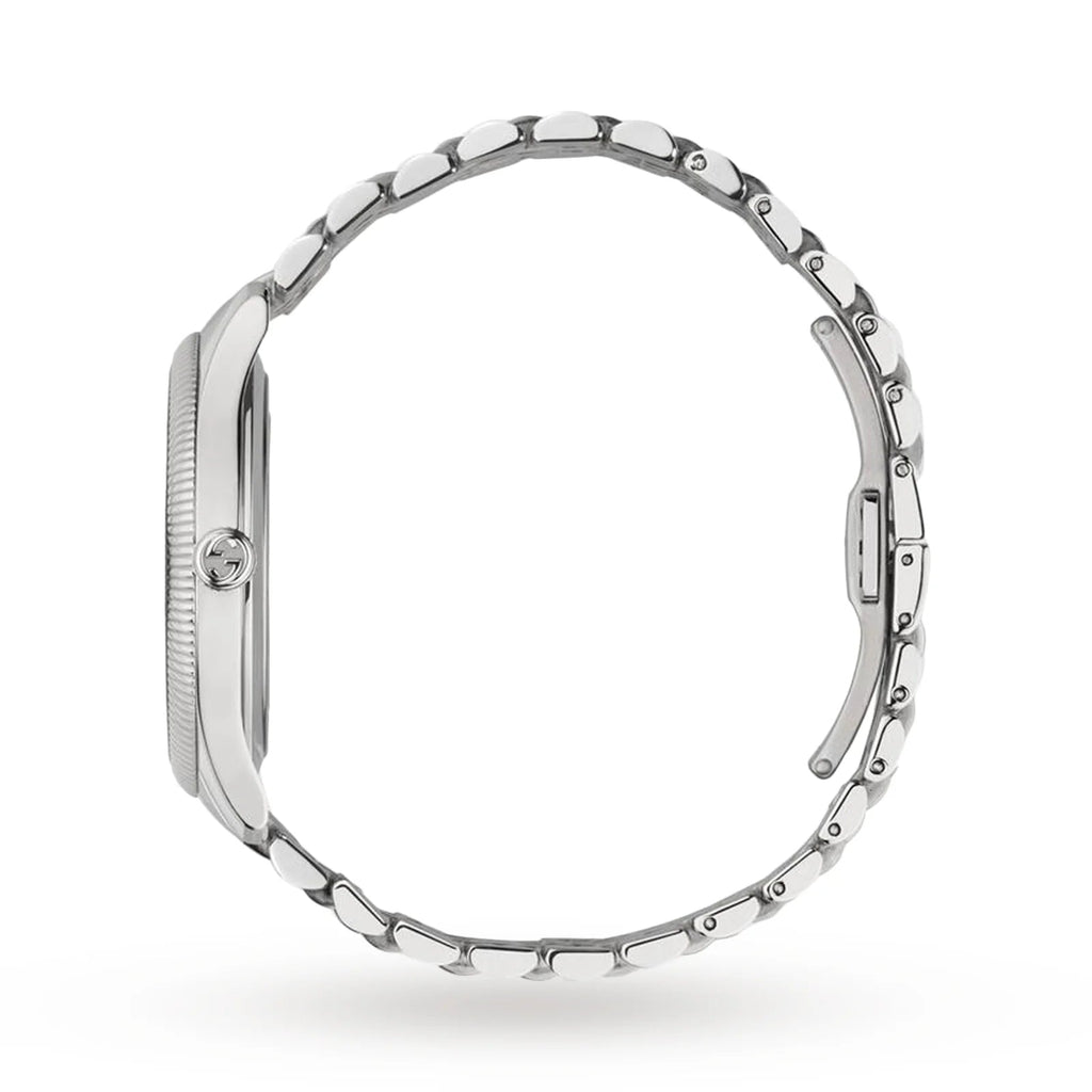 Gucci G Timeless Automatic Silver Dial Silver Steel Strap Watch for Men - YA126354 Buy Now By Gucci