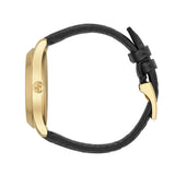 Gucci G Timeless Quartz Black Dial Black Leather Strap Watch For Women - YA1264034A Buy Now By Gucci